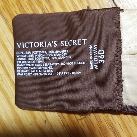 VICTORIA'S SECRET MULTI-WAY BRA, 36D - Picture 5 of 5